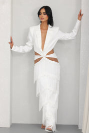 LEONOR WHITE MAXI DRESS