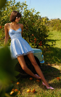 AZURÉ PETAL MINI DRESS