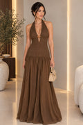 LETIZIA BROWN DRESS
