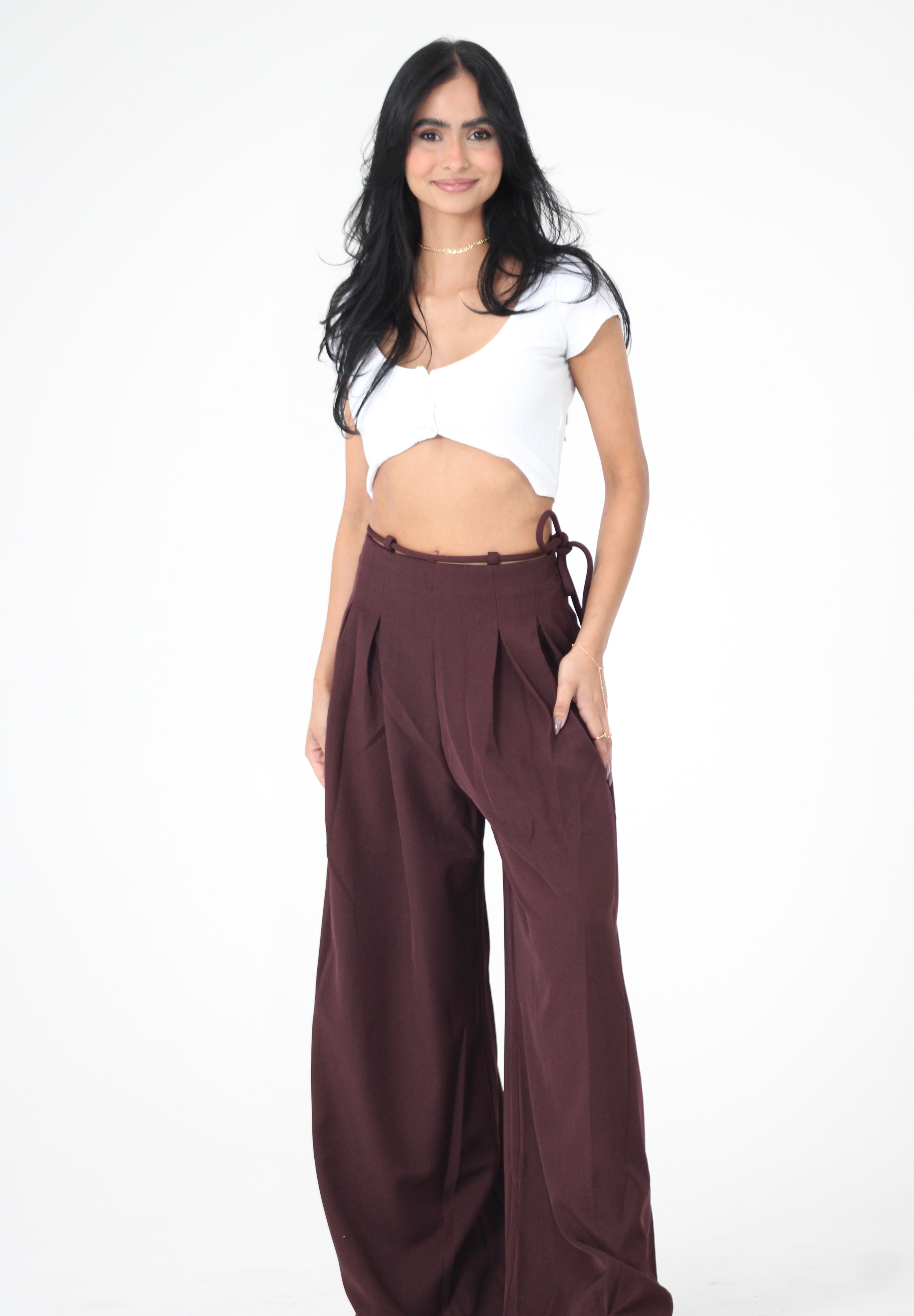 BURGUNDY PANTS